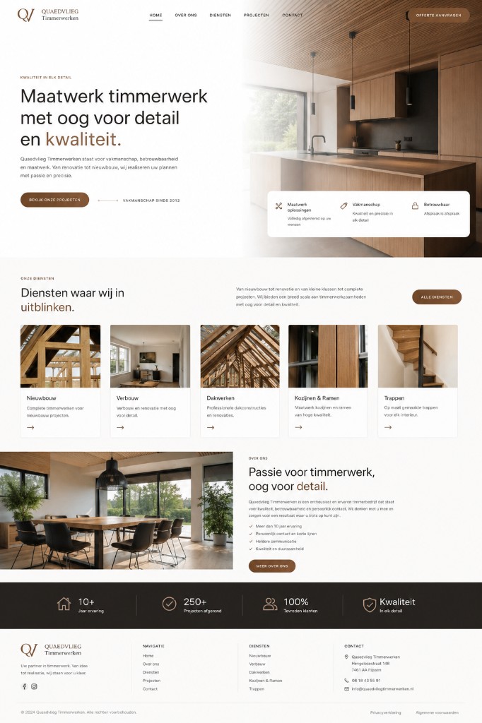 Homepage van Quaedvlieg Timmerwerken